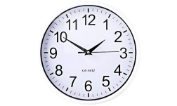 Nástěnné hodiny 25 cm bílá