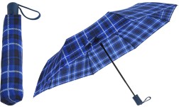 Deštník skládací 95 cm kostka modrý