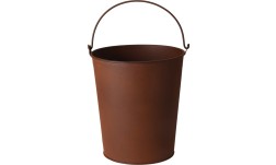 Květináč kbelík kovový s rukojetí