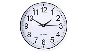 Nástěnné hodiny 25 cm bílá