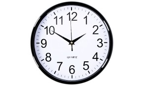 Nástěnné hodiny 25 cm černá