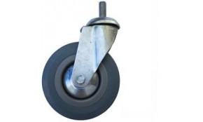 ERBA Kolo gumové šedé otočné montážní šroub M12 125 mm / 100 kg