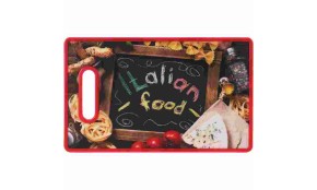 EXCELLENT Prkénko krájecí Italian Food 36 x 22 cm červená