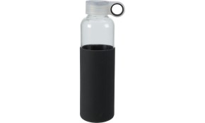 Láhev na nápoje skleněná s obalem 550 ml černá