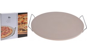 Pizza kámen do trouby nebo na gril s rukojeťmi 33 cm