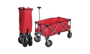 Plážový vozík skládací 75 cm červená