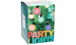 Světelný řetěz venkovní LED PARTY 10 žárovek barevná
