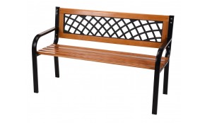 Zahradní lavice dřevěná PALISANDR 118 x 50 x 75 cm