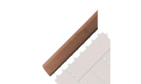 Přechodová lišta G21 Třešeň pro WPC dlaždice, 38,5 x 7,5 cm rohová (levá)