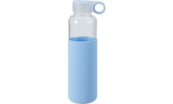 Láhev na nápoje skleněná s obalem 550 ml modrá