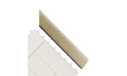 Přechodová lišta G21 Cumaru pro WPC dlaždice, 38,5 x 7,5 cm rohová (pravá)