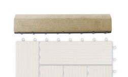 Přechodová lišta G21 Cumaru pro WPC dlaždice, 30 x 7,5 cm rovná